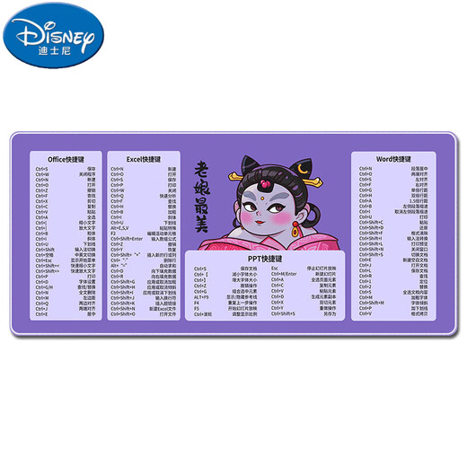 迪士尼（Disney）哪吒鼠标垫快捷键大超大键盘垫学生男女办公游戏笔记本电脑桌垫 13892那又如何 800x300mm 2mm