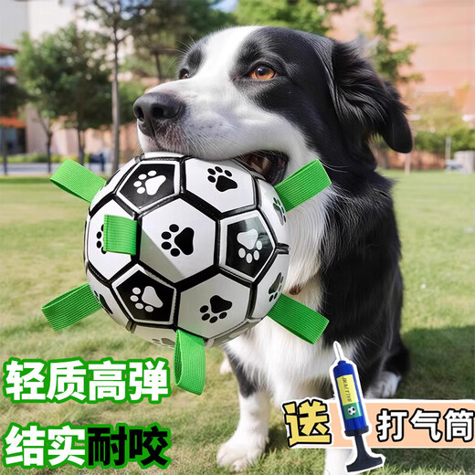 HELLOJOY Dog Toy Football Border Collie Pet Puppy Medium and Large Dog Corgi Interactive Bite Resistant Boredom Relief Training Toy Supplies
