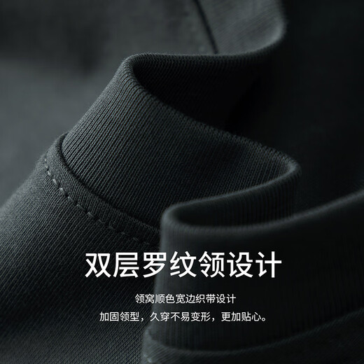 杉杉（FIRS）抗菌凉感刺绣圆领短袖T恤男2025夏季新款索罗娜冰丝半袖527 石墨灰 L 175/92A