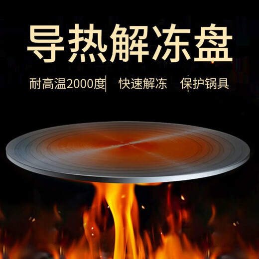 GIOIO kitchen heat conduction plate gas stove heat conduction plate household small gas stove heat conduction sheet pot bottom anti-burning black quick solution anti-black pot/not easy to deform and not rust basic model 20 cm 3 mm thick