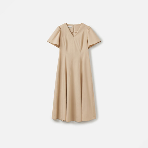 
French high-waisted temperament bat sleeve dress for women 25 summer new pure and beautiful long skirt DDS2LD5022 O20 Cangqiong M