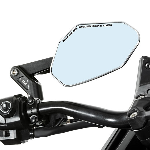 Loboo de motocicleta cruda plegable retrovisor espejo universal modificado de aluminio aleación anti-caza espejo espejo grande reflector rm03 retrovisor plegable negro espejo 683 accesorios de tornillo paquete