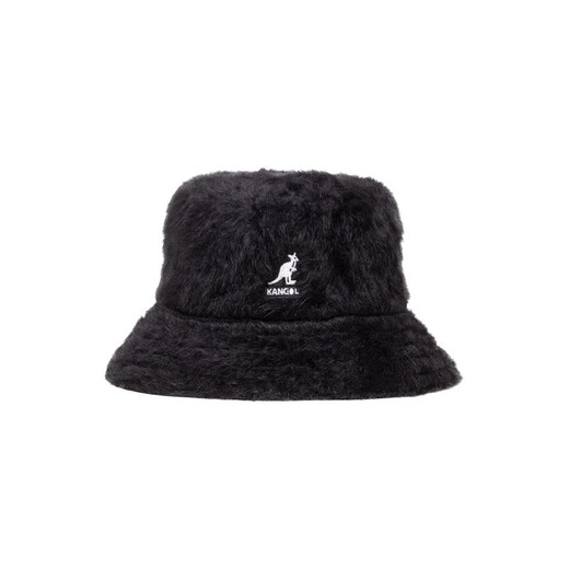 KANGOL Unisex Black Rabbit Fur Fisherman Hat K3477BK001 L