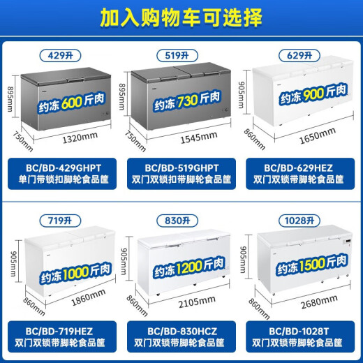 HAIER (Haier) Congelador sin congelador para el uso del hogar de más de 300 litros y el congelador completo de gran capacidad completa NUEVO NUEVO NEVELO ENCENDIDO ENCENDIDO ULTRA POTERMA ALTRA LOW Subsidio de congelador rápido 20% 719L Control de temperatura electrónica [menos 38 grados Celsius] Longitud 1.86 metros