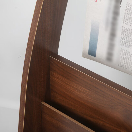 Yushuai journal stand office journalpaper stand en bois en bois de livre de livre de livre stand magazine stand d'informations promotionnelles stand k687 # white hauteur 96 largeur 62