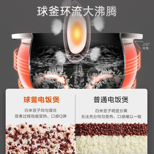 苏泊尔（SUPOR）电饭煲电饭锅5L大容量4-5-10人电饭锅家用多功能一体蓝 SF50FC 9735L