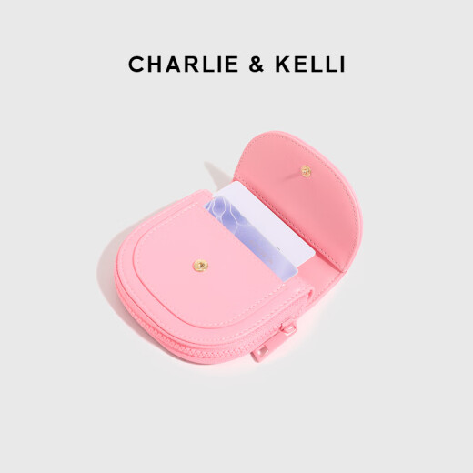 CHARLIE & KELLI官网 轻奢CK钱包女士小巧收纳包零钱包卡包生日礼物送女友老婆 米色