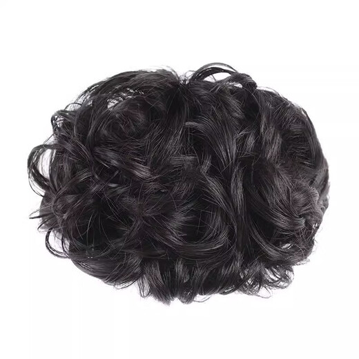 Wig gripper flower girl short hair realistic adult ponytail hair clip hairpin back of the head to show hair volume dark brown gripper style