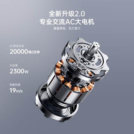 CONFU household hair dryer 2300W high power, strong wind, quick drying, constant temperature hair care, overheating protection, hair salon and barber shop hair dryer KF-8949