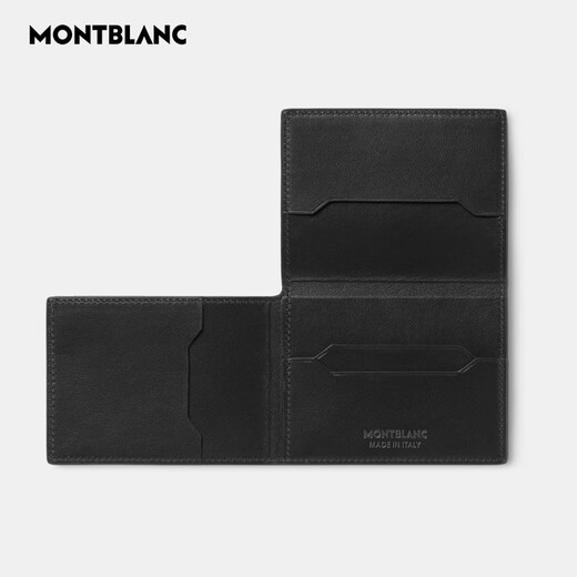 万宝龙（MONTBLANC）男士卡包软皮4卡位三折男款卡片夹卡夹礼物送男友198121 198121