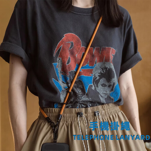 Mobile phone lanyard cross-body can carry anti-theft rope wrist halter neck rope anti-lost and anti-lost artifact travel anti-stealing mobile phone case chain men and women strong high-end mobile phone chain mobile phone rope zebra pattern