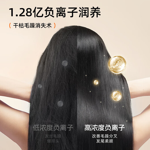 Bear Hair Dryer Negative Ion Hair Dryer Home Hair Dryer High Power Student Dormitory Low Power Portable Folding Birthday Gift for Girlfriend and Wife Recommended National Subsidy