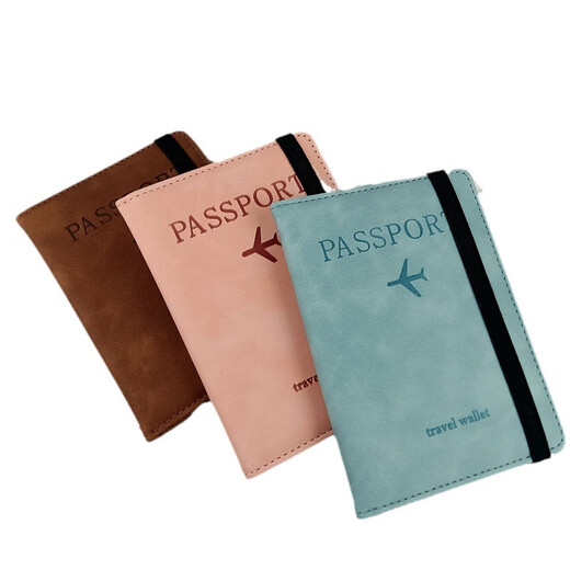 Fengxi grenzüberschreitende Stelle Pass für Charterluftticket Clip PU Leder Passport Cover Reiseschutzschutz Abdeckung ID Ordner Support Pink