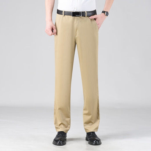 Tommy Shekelly [Tommy Tony] Casual Hosen für Männer, alle Baumwoll-DP Iron-freies Freizeit komfortable dünne Geschäfte geradlinige Hose für Männer, 15601 Blau 29 Taillenumfang 2 Fuß 2