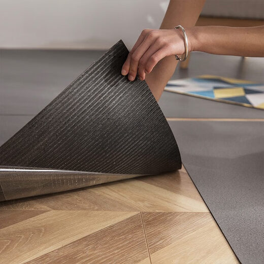 XMSJPVC Auto-adhésif Sticker en cuir de plancher Ins Internet Célébrité Rétro Talles de plancher japonais en marbre simple pour louer 6623 Fumée épaissie et échaudé 1 pièce 600x600 mm1.2 mm