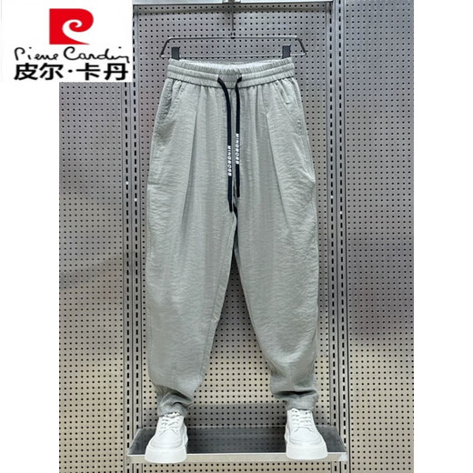 Pier Cardin 2025 Sommer Neue Baumwolle und Leinen atmungsaktiven lässigen Casualhosen für die trendige Harem -Hose von Herren Lose Karottenhosen offizielle Flaggschiff Internationale Marke - Flaggschiff -Beamter - Brown - International Brand 2xl