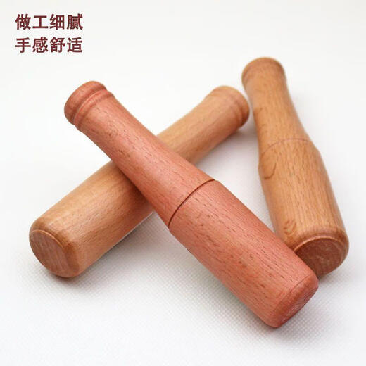 GJXBP garlic hammer solid wood jujube wood products household garlic hammer jujube solid wood medicine stick press garlic stick grinder no paint jujube wood core material, garlic hammer 17.5cm*3.5cm (2