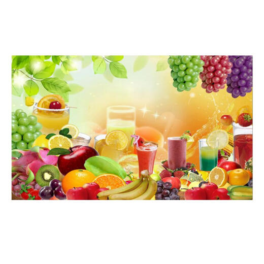 Xmsj selbstklebende Tapete Obst und Gemüse kreative Dekoration Wandaufkleber Supermarkt Poster Neues chinesisches Restaurant Hintergrund Wandmalerei Deep Khaki Farbe 723 Rose Kaffee kleine Breite 96 cm x Höhe 60 cm
