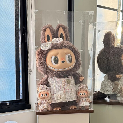 花乐集亚克力展示盒适用泡泡玛特labubu阴晴大天使Zimomo大首领公仔防尘 特惠款(可放大夏日、大春野、time to chi S级无胶(不含玩具)