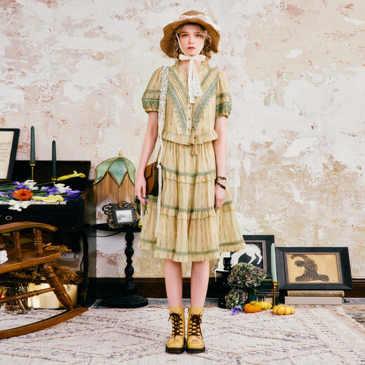 Wancaoyi 2025 new summer suit H06320421 Khaki L