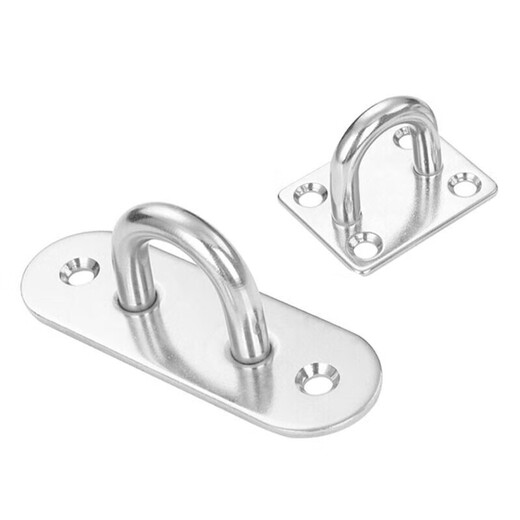 Masfor 304 stainless steel hook hook U-shaped fixed hook rope pull ring ring hook M8 oval