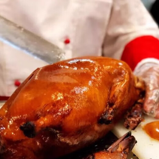Yueyue happy beijing bianyifang moouyuan rôti canard entièrement fraîchement rôti 1416 fleur canard croustillant canard cuit de sauce à crêpe instant