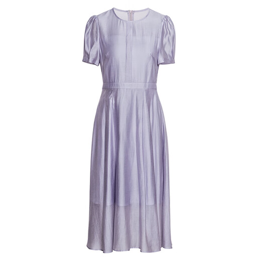 Roeyshouse Royyshouse Chroy Robe de taille violette 2025 Nouvelle manche bouffée Fashion grande jupe ourlet 12052 Purple 2xl