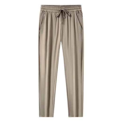 Herren Sommereiseide-Stretchhosen dünne, schnell trocknende, atmungsaktive Geschäfte Casual Hosen vielseitig schwarz (761 gerade) xl
