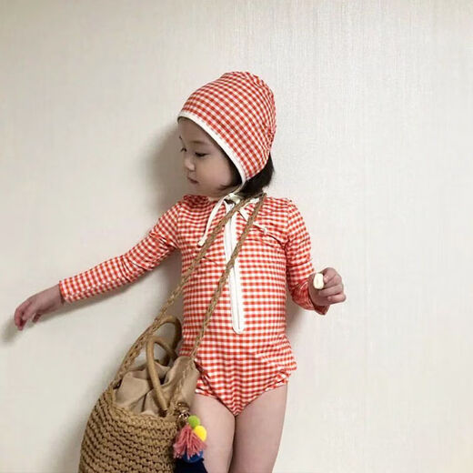 
Snoopy Children's Integrated Swimsuit Set 2025 Summer Baby Girl Cute Bikini Triangle Swimsuit Two-Piece Set Trendy Swimsuit + Hat 90 (Suggested height 80-90cm)