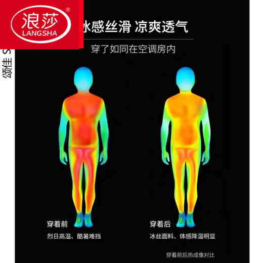 浪莎（LangSha）2025年男士睡衣夏季真丝绸长袖春秋天加大尺码冰·丝薄款夏天宽松 【深海蓝6629】 礼盒包装 3XL 身高178-190体重180-210斤