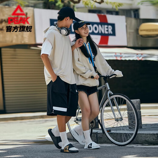 匹克拖鞋态极软底透气防水夏季情侣款运动健身篮球防滑凉拖户外沙滩鞋 【女款】粉桃红 E12138L 37