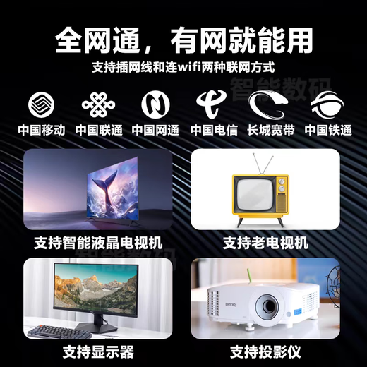 优选华为芯25新款AI智能电视直播机顶盒WiFi无线5G网络4K免费追剧盒子 免费直播点播专用-AI旗舰机顶盒