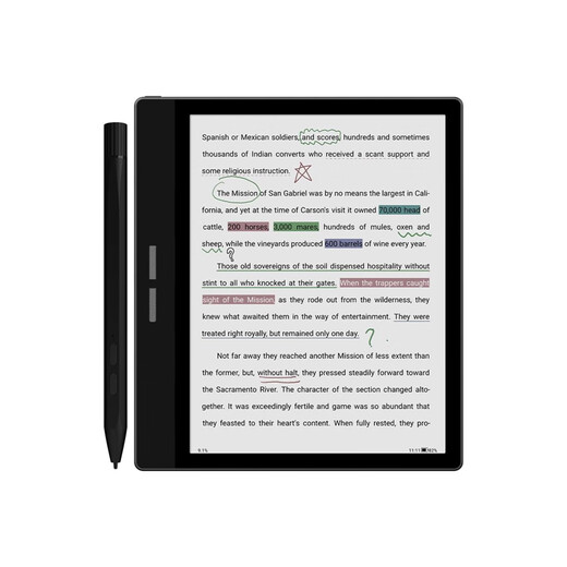 BigMe Nueva pantalla de tinta de color B751C Smart AI Office Book 7 pulgadas de libros eléctricos Lector de libros electrónicos Color B751C + Cubierta protectora + PEN - SPOT