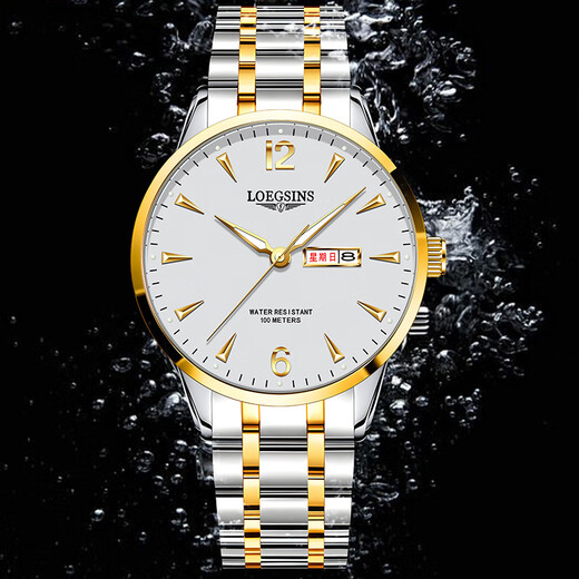 LOEGSINS Swiss Longines Watch Men Waterproof Luminous Business Fully Automatic Mechanical Watch Top Ten Brands Hollow Men Watch L728 Natural White Floor Gives Belt + Pixiu