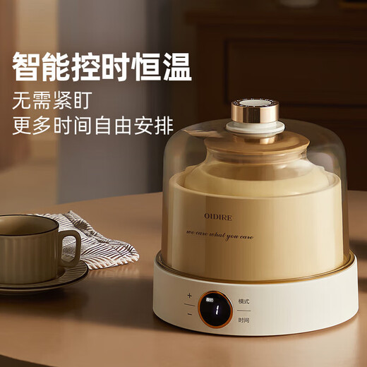 元知德国品质酸奶机家用小型全自动智能多功能自制纳豆甜米酒恒温 基础 高硼硅玻璃内胆+10小包菌