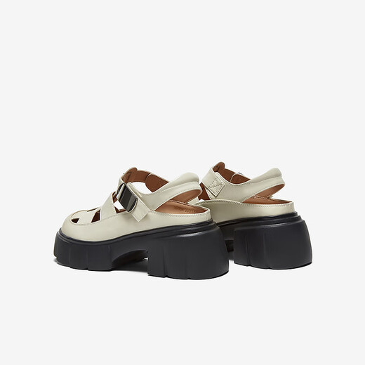 Mejores 25 zapatos de jaula de cerdo retro de moda de verano sandalias vacías para mujeres bp756bh5 beige 39