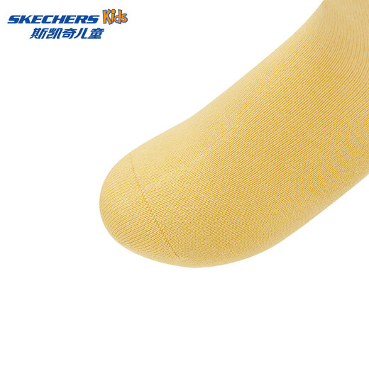 Skechers 5 pairs of antibacterial sports socks for boys and girls, fashionable solid color simple children's mid-calf socks L225K084 blue/white/yellow/grey/blue/0633 5 pairs one size XL