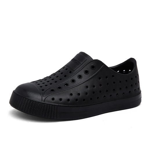 Sommer Kinderhoch Schuhe 2025 Leicht wasserdichte Kinderschuheschuhe Loch Schuhe Gartenschuhe Senden Schuhe Blumen rein schwarz 27