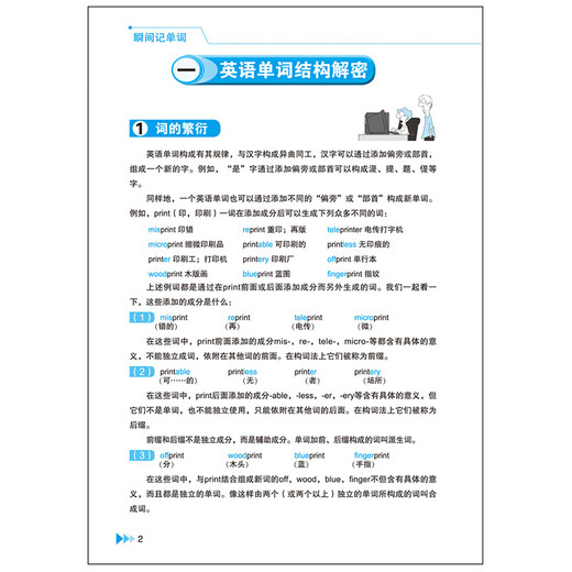 【正版速发-京仓直配】瞬间记单词 英语词汇熟词拓展 词根联想记 高效记单词