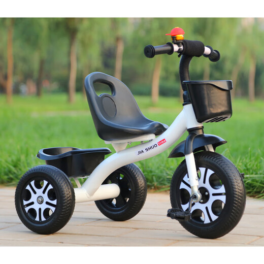 Children's tricycle bicycle 1-3-2-6 years old large children's car baby infant 3-wheel trolley bicycle watermelon red high-end solid wheels