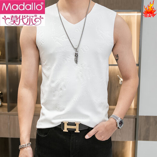 Modal Men's Vest Summer Hurdle Base Sports Blanc Small Sling Sling Muscul Men's Fitness Sexy Terre I-Check Shirt Black 6296 Color Color Pure Coton 2xl