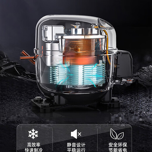 Chigo double-door refrigerator small rental dormitory double-door refrigeration and freezing first-class energy efficiency household large-capacity office refrigerator two-door micro-frost store manager recommended 48L silver first-class energy efficiency