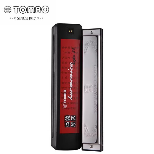 TOMBO Tongbao 6624P pure tone harmonica for adult senior beginners 24-hole polyphonic harmonica C tune professional performance level #C(bD) tune