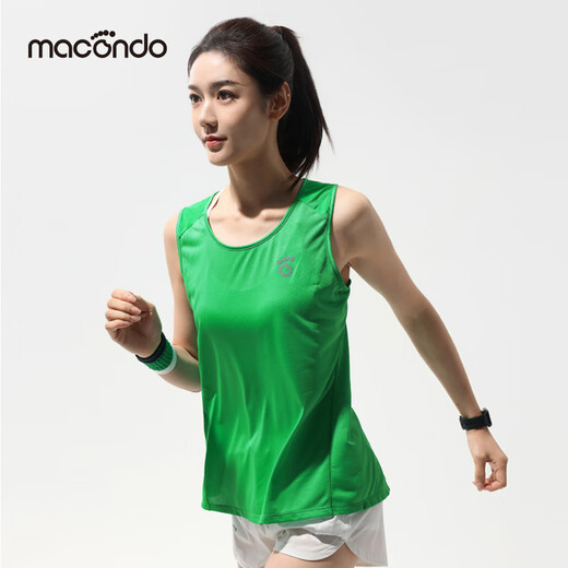 Macondo [neues Produkt] Sportweste 3 Generation Herren und Frauen nass absorbierende schnelle trocken atmungsaktive Marathon-Training Running ärmellose T-Shirt Fresh Mint-Men M