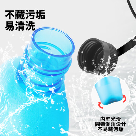 乐基因（nalgene）运动塑料水杯随手杯进口水壶军训大容量便携式扁形户外健身防漏 1777-9905墨绿色（黑鹰） 1000ml