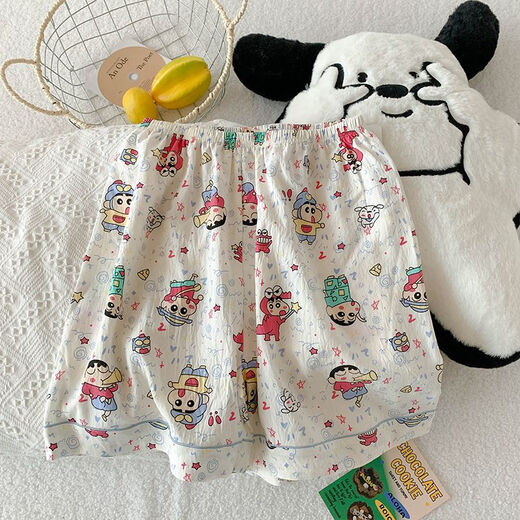 夏季短袖睡衣女薄款开衫三件套家居服新款可外穿卡通学生少女套装 9911浅杏蛋糕KT猫三件套 L