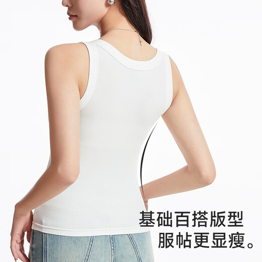 Cat Man (MiiOW) white suspender vest women's basic base coat for girls casual versatile vest women can wear 10A antibacterial