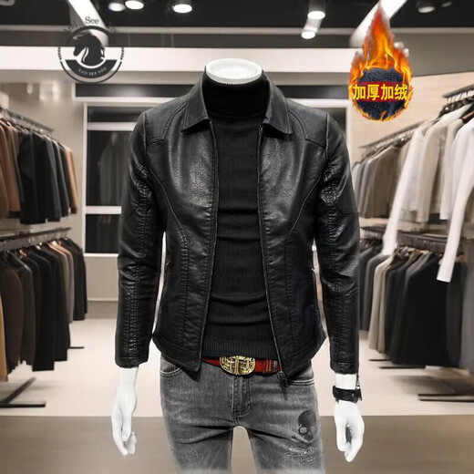 ANDSEEYOU брендовые мужские кожаные куртки весенние новые мотоциклетные кожаные куртки модные повседневные куртки модный бутик национальной модной одежды 69A10-1 черный XL