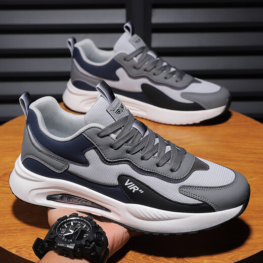 
Special price running shoes for men's shoes, soft sole shock absorption, comfortable daddy shoes casual and versatile summer breathable mesh sports shoes 9908 gray mesh 42