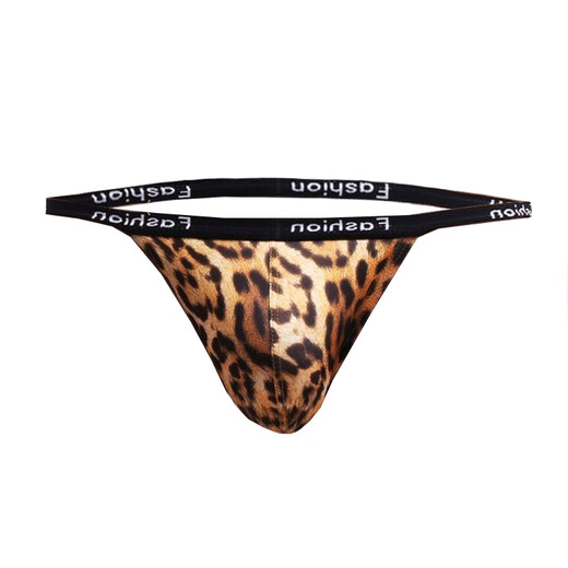 Leopardendruck Herren-Tanga Low Taille sexy Hüftlebeschriften Sommer Persönlichkeit Hohlschmal